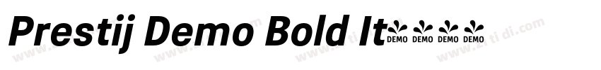 Prestij Demo Bold It字体转换